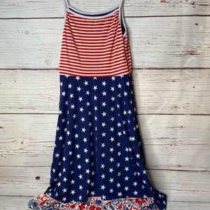 American Days Reversible Sun Dress Small